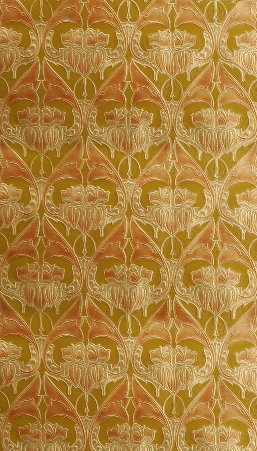 5147 Medaillon Cuir Fleuri